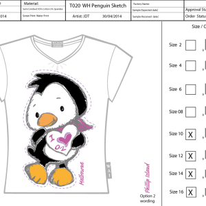 T020-Penguin-sketch-Tee-Shirt-Sell-Sheet-A4
